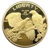 Gold American Eagle Bald Commemorative Coins with Protective Shell