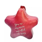 Creative star shape Pendant wedding decoration candy tin box