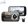 Wholesale 1080p full HD night vision dvr GPS function 4 inch screen dual lens car reverse camera