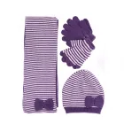 3Pcs Set Children Hat Scarf Gloves Set Warm Autumn Winter Baby Kids Caps