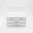 Cosmetic display and cosmetic display case with clear acrylic top
