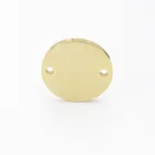 Mirror Polished Stainless Steel Stamping Blank Connector Jewelry findings Engraved 15mm Round Charms for jewelry making