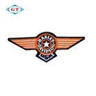 Custom pilot wing patch embroidered badge with company logo