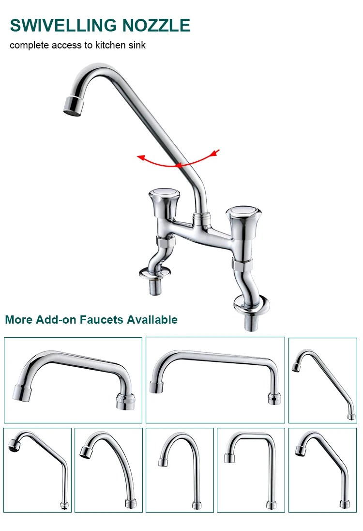 Popular Kitchen Accessories Commercial Sink Faucet Kitchen Mixer Faucet Kitchen Accessories