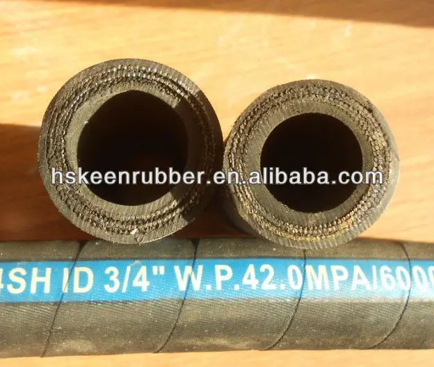 2 layers of steel braided rubber hoses