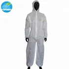 Orange Safety Disposable Coverall, cleanroom hospital nonwoven workwear,protective suit