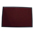 Double ribbed custom logo pvc backing door welcome mat with durable material