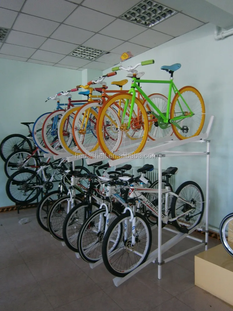 Affordable Price China Manufacturer Bike Display Rack,2 Tiers Bike