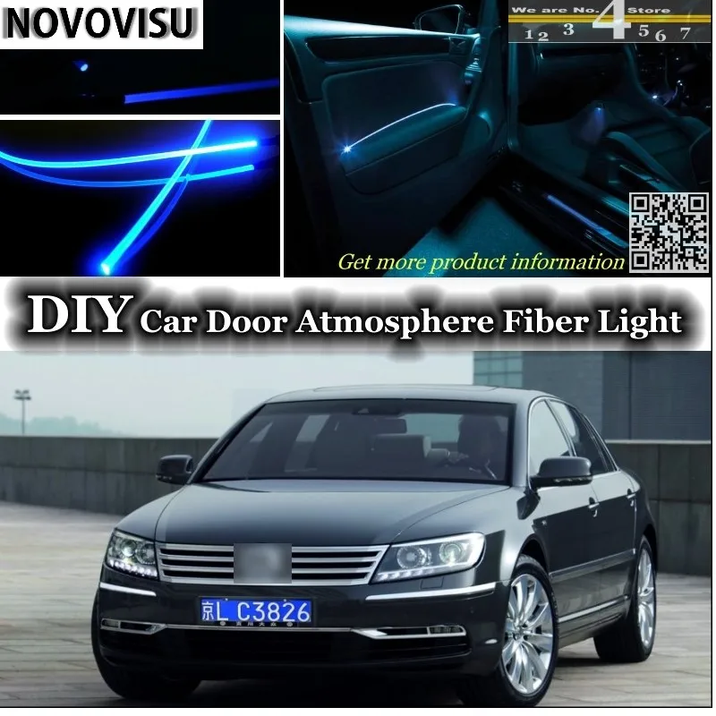 NOVOVISU For Volkswagen VW Phaeton interior Ambient Light Tuning Atmosphere Fiber Optic Lights Inside Door Panel illumination