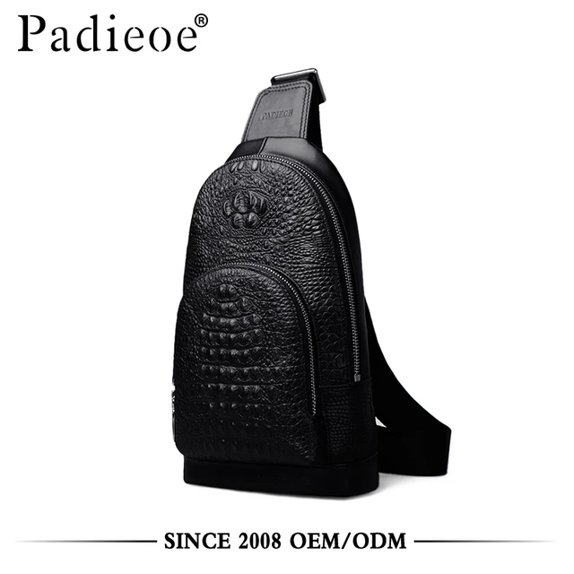 crocodile men bag