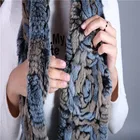 Rex Fur Fur Scarf Women New Fashion Rex Rabbit Fur Scarf For Women Real Fur Scarf