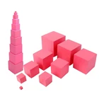 Montessori Material Sensorial Pink Tower Educational Wooden Toys For Kids