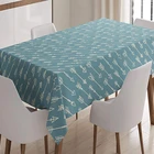 Pastoral Style Washable Green Print Pattern Tablecloth Rectangle Polyester Table Cover Fashion Table Cloth