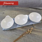 Factory price melamine plastic soy dip sauce bowl with handle