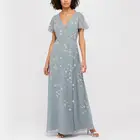 2019 Chiffon Wrap Maxi Evening Dress - Gown Long Plus Size Women Clothing