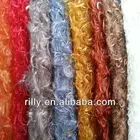 100% polyester spray peacock faux fur plush fabric