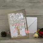 Latest Glossy Gold Foil Leaves Doc Wedding Invitation Card