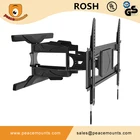 Morden design dual arm tilt swivel aluminum swivel lcd tv wall mount for 32 - 60 inch led plasma tv