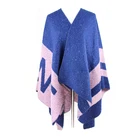 Winter Oversized Fashion Women 100% Acrylic Cape shawl scarf