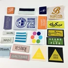 100pcs us$19 Custom cheap damask woven clothing label for woven labels clothing