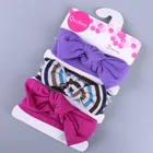 Fashion 3 Pcs/set Infant Baby Kids Girls Headband Ear Hairband Knot Headwear Baby Hair Accessories for Child Turban