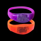 2019 new Concert Party custom wedding wristbands flash light glow in the dark sound activated led bracelet