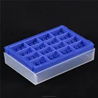 Medical lab test equipment 96 well rack for 0.2 ml tubes and stripes with cover