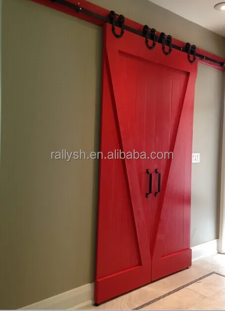 2015 Rally wooden barn doors, home deco sliding partition doors for veranda/balcony/laundry/bedroom
