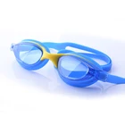 One-piece design silicone swimming goggles with clear lens