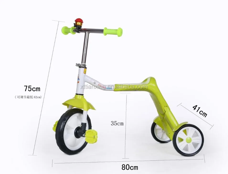 2016新しいモデル安い価格3輪セルフバランシング子供足キックスクーター/3 in1childキッズおもちゃプロ3ホイールミニミルコスクーター仕入れ・メーカー・工場