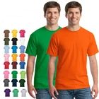 Custom Shirt Shirts Blank Tshirt 9.10-180 Grams Wholesale Cotton Custom Oem Men's T Shirt Blank Plain T Shirts