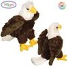 D638 Customized Mini Bald Eagle 8" Animal Plush Birds Flying Eagle Toy