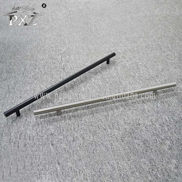 China Hardware Factory Direct Sale Black Color Hollow Stainless Steel Handle For Furniture
