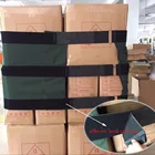 Heavy duty adjustable wide hook and loop pallet strap