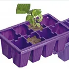 PS Plastic Plug Nursery Tray 8 Holes Mini Seed Starting Tray
