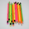 RTS High Quality FSC Wood Standard HB Pencil For Students, Neon Coating With Eraser Tipped