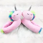 Trade Assurance cute indoor warm unicorn cotton shoes slippers for women