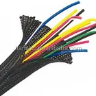 Cable protector wrap-Polyester self-closing wrap mesh cable wrap