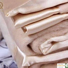 Luxury Genuine Natural 100% Silk Oversized Super Soft Plush Blanket in Ivory or Beige