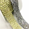 tr019 fashion bling bling decorative trim hot fix crystal beaded chain for shoe
