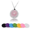 Flower essential oil aroma scent diffuser 316 stainless steel diffuser necklace