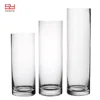 Handblown set of 3 tall Cylinder Flower Glass Vase for wedding