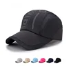 Hot Sell European America Lightweight Polyester Quick Dry Running Golf Fitness Baseball Hat Mesh Sports Caps And Hats