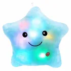 Glowing LED Pillow Night Light Twinkle Star Shape Plush Pillow Stuffed Toys