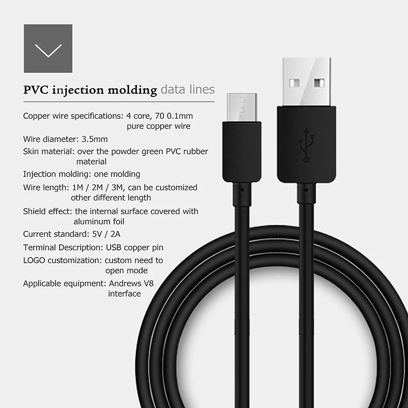 Micro USB Cable Fast Charging Mobile Phone Android Cable Adapter 5V2A USB Data Charger Cable for Samsung - ANKUX.COM