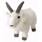 25cm standing white plush stuffed animal goat plush