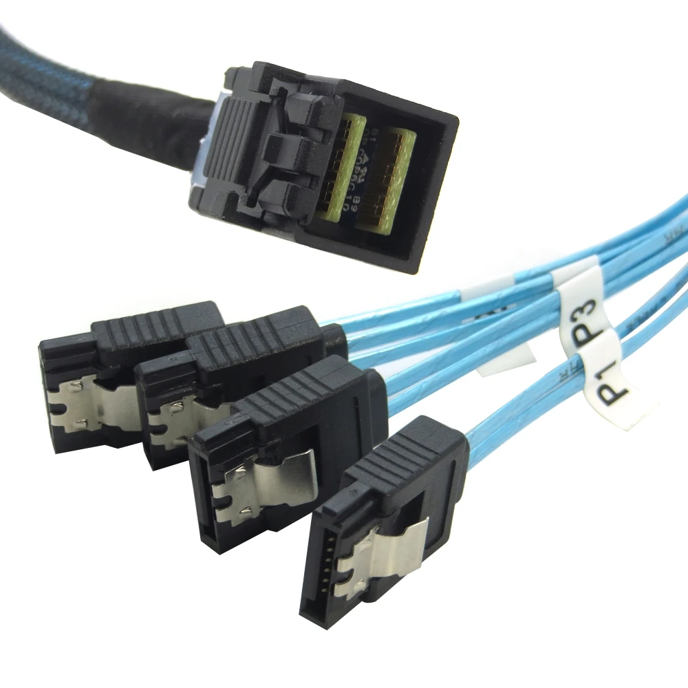 Amphenol 36Pin SFF-8643 to Mini SAS 36pin SFF-8087 Raid Data Cable 70CM//60CM