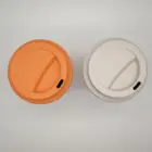 Eco Friendly Gifts 12oz Portable Leak Proof Eco Natural Wheat Straw Coffee Cup for Outdoor Travel and Car