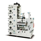 RY480-4B paper roll to roll label flexo printing machine with die cutting station and web guide