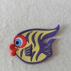 high quality micro injection rubber convex customized 3d 2D Figure soft kiss fish metal door PVC refrigerator magnet